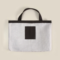 Сумка из льна двухсторонняя SL HOME "Linear bag" 67х35см,50%лён,50%хл, 180г/м2