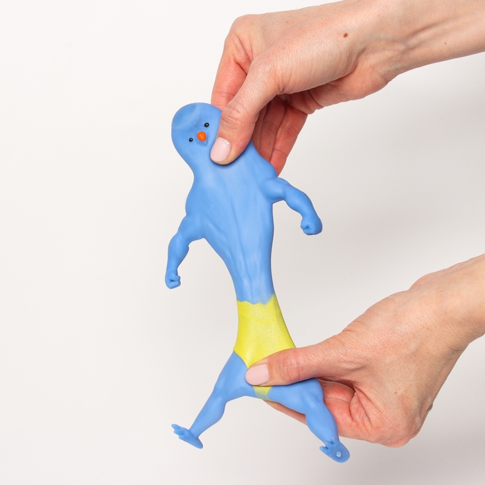 Мялка-тянучка &laquo;Утка атлет&raquo; с песком, виды МИКС