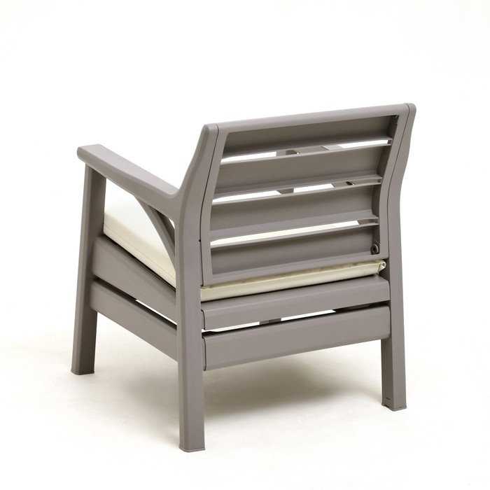 Набор садовой мебели Набор садовой мебели "Евпатория" 3 предмета: 2 кресла, стол, цвет серый