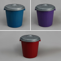 Бак хозяйственно-бытовой &laquo;Колор&raquo;, 40 л, с крышкой, цвет МИКС