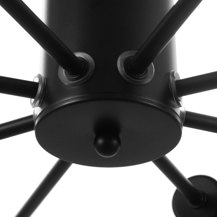 Люстра потолочная Люстра потолочная "Орион" 8х60Вт Е27 Цвет: Черный