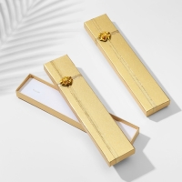 Коробочка подарочная под браслет/часы/цепочку &laquo;Слиток&raquo;, 21&times;4 (размер полезной части 20,5&times;4 см), цвет золото