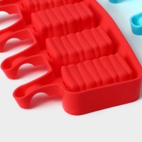 Набор форм для мороженого Доляна &laquo;Венеция&raquo;, 3 шт, силикон, 19&times;11 см