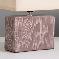 Настольная лампа "Норма" Е14 40Вт кофе 17,5х10,5х28,5 см RISALUX