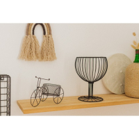 Подставка для цветов Доляна &laquo;Велосипед&raquo;, d=8 см, 18&times;10&times;13 см, цвет чёрный