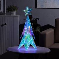 Светодиодная фигура «Ёлка» 27 × 53 × 23 см, пластик, USB, свечение белое Светодиодная фигура «Ёлка» 27 × 53 × 23 см, пластик, USB, свечение белое