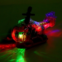 Вертолет &laquo;Шестерёнки&raquo;, свет и звук, работает от батареек