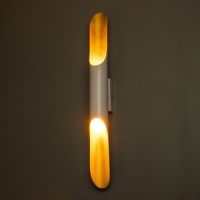 Бра "Бамбу" Е27 40Вт белый золото 6х6х60см