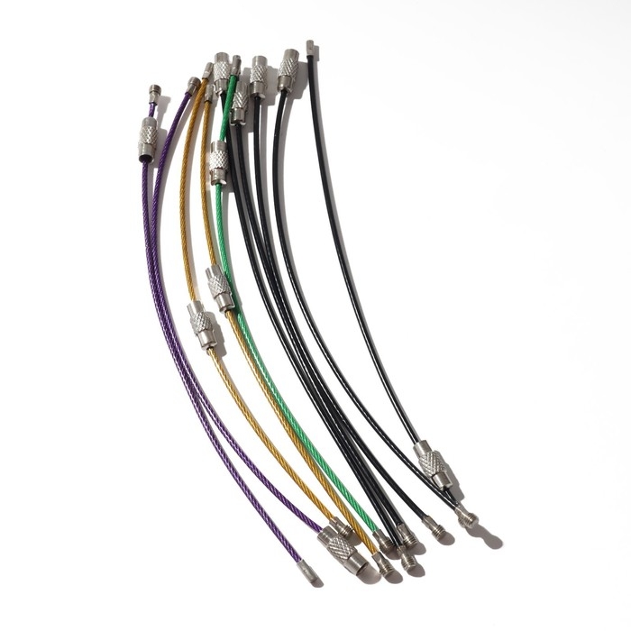 Держатель универсальный &laquo;Хомут&raquo; набор 10 шт., металл, цвет МИКС, 1,5&times;1,5&times;15 см