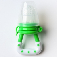 Ниблер для прикорма, с силиконовой сеточкой, цвет зеленый Ниблер для прикорма, с силиконовой сеточкой, цвет зеленый