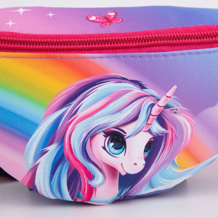 Сумка детская для девочки поясная «Единорог» 20 см х 10 см х 6 см Сумка детская для девочки поясная «Единорог» 20 см х 10 см х 6 см