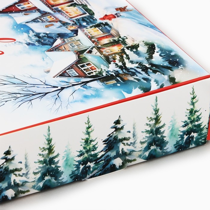 Коробка подарочная новогодняя складная &laquo;Зимняя сказка&raquo;, 21 х 15 х 5 см, Новый год