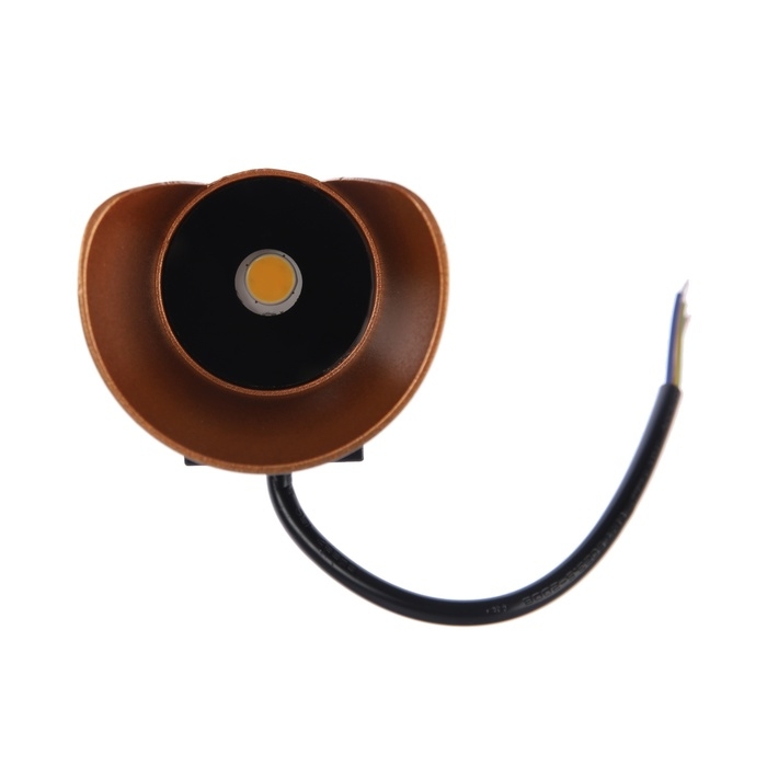 Светильник фасадный &laquo;Элегант&raquo;, FSD-090, 6 Вт, 3000К, IP65, 220 В, металл, черно-золотистый   1008543