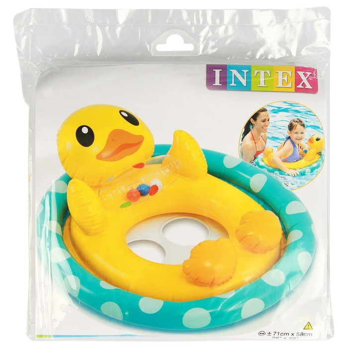 Круг для плавания &laquo;Зверюшки&raquo;, с сиденьем, от 3-4 лет, цвет МИКС, 59570NP INTEX