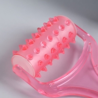 Массажёр - роллер, с шипами, 19 &times; 9 &times; 3,5 см, универсальный, цвет МИКС