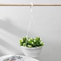 Кашпо для цветов подвесное с прикорневым поливом &laquo;Мальва&raquo;, 4.7 л, белое