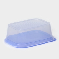 Контейнер для продуктов с паровыпуском, 500 мл, 16&times;11&times;5 см, прямоугольный, цвет микс