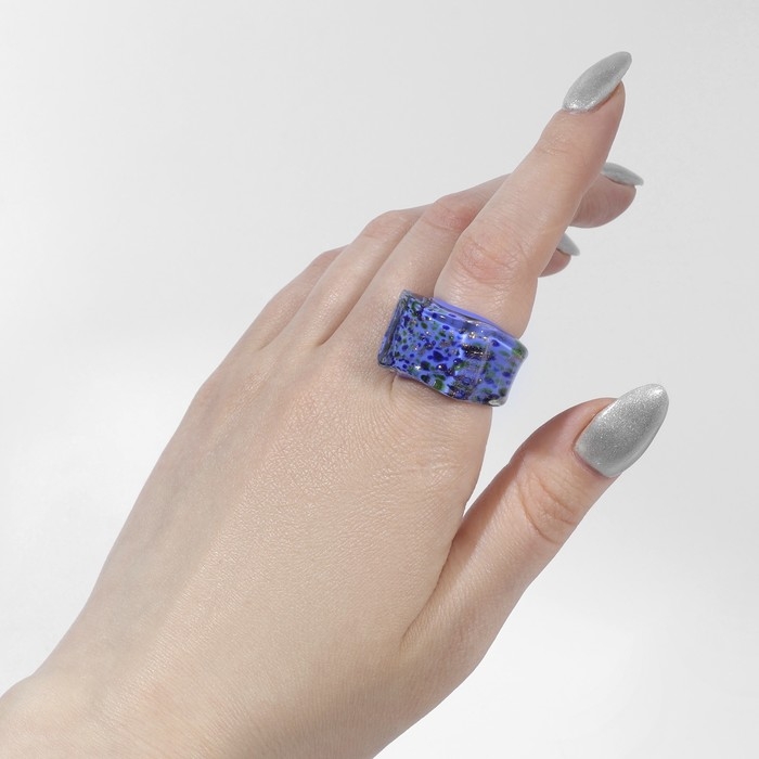Кольцо &laquo;Муранское стекло&raquo; вкрапления, цвет МИКС