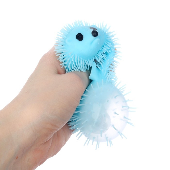 Мяч детский резиновый ёжка световой &laquo;Ёжик&raquo;, цвета МИКС, в шоубоксе