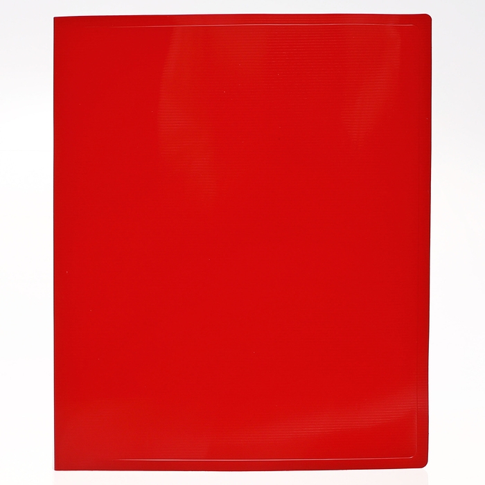 Папка А4, на 2 кольцах, Calligrata DeLuxe, 700 мкм, корешок 25 мм, красная