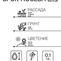 Семена цветов Незабудка "Альпийская смесь", Мн, 0,1 г