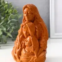 Фигура &laquo;Сила рода&raquo;, 14&times;9.5&times;7 см, красная глина