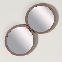 Зеркало складное &laquo;Волны&raquo;, d = 7,5 см, цвет матовый бежевый