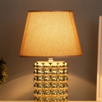 Лампа настольная "Бабл" 40Вт Е14 золото 22х22х32см