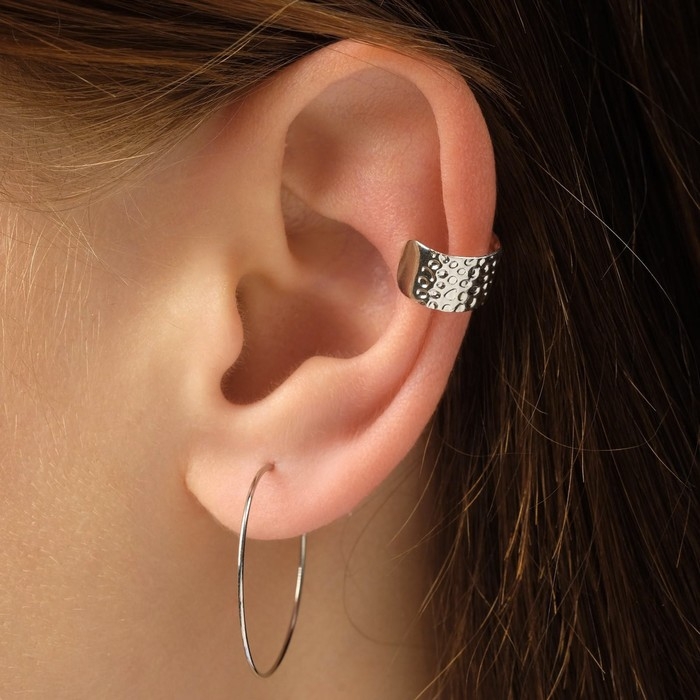 Серьги &laquo;Каффы&raquo; имидж, цвет серебро, набор