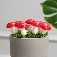 Набор штекеров "Грибочек Мухоморчик" 4,5х3см, 20шт