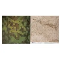 Бумага для скрапбукинга Military &laquo;Карта действий&raquo;, 30,5 х 30,5 см 190 гр/м2