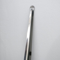 Ложка для обуви Доляна, с кольцом, металлическая, 45&times;4,5 см, нержавеющая сталь