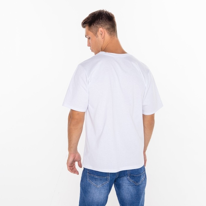 Футболка мужская новогодняя «Дед мороз», цвет белый, размер 60 Футболка мужская новогодняя «Дед мороз», цвет белый, размер 60