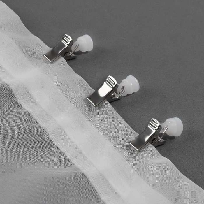 Зажим для штор для потолочного карниза, d 10 × 30 мм, металл, набор 20 шт Зажим для штор для потолочного карниза, d 10 × 30 мм, металл, набор 20 шт