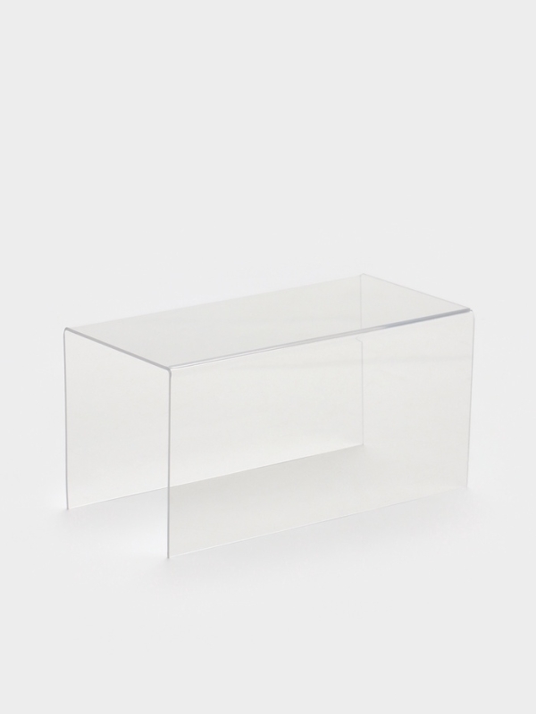 Ступенька одинарная 20&times;10&times;10 см, оргстекло 2 мм, В ЗАЩИТНОЙ ПЛЁНКЕ