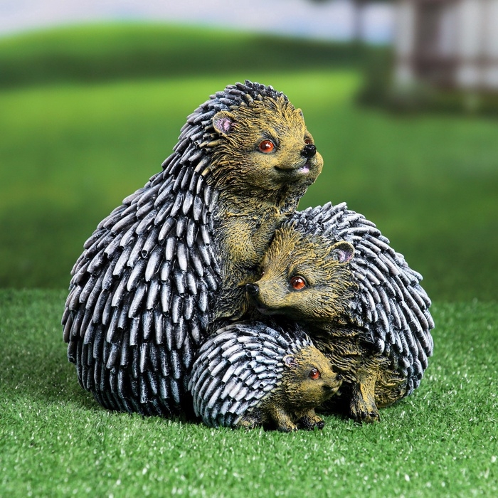 Садовая фигура из гипса &laquo;Семейтсво ежей&raquo;, 20&times;19&times;22 см