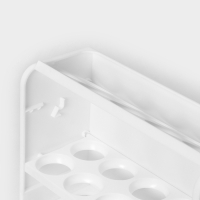 Контейнер для яиц, 30 ячеек, 25&times;10&times;19.5 см, цвет белый