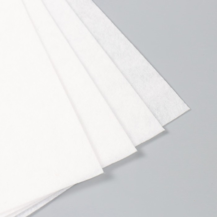 Фетр 1 мм "Белый" набор 4 листа 30х40 см