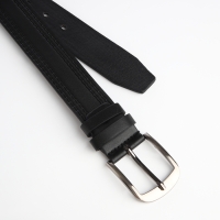 Ремень мужской &laquo;Великан&raquo;, ширина 4 см, винт, пряжка металл, цвет чёрный