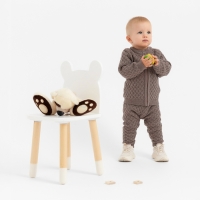 Джемпер детский вязаный MINAKU, цвет кофейный, рост 74-80 см