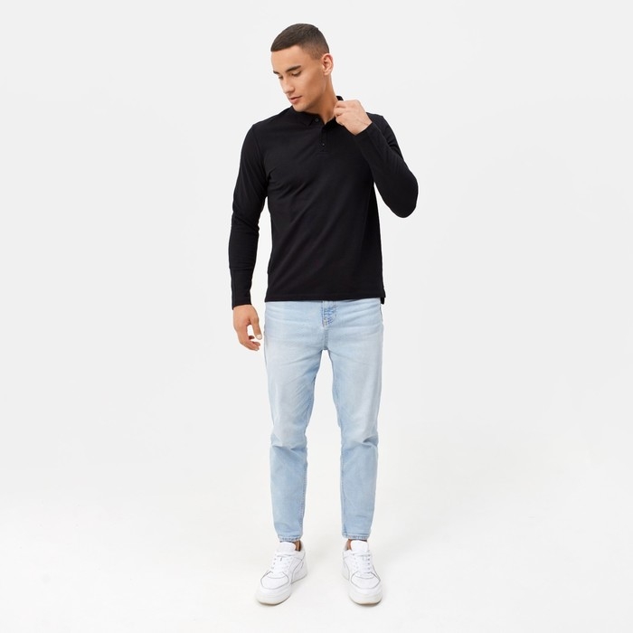 Футболка с дл. рукавом мужская MINAKU цвет чёрный, р-р 48 Футболка с дл. рукавом мужская MINAKU цвет чёрный, р-р 48