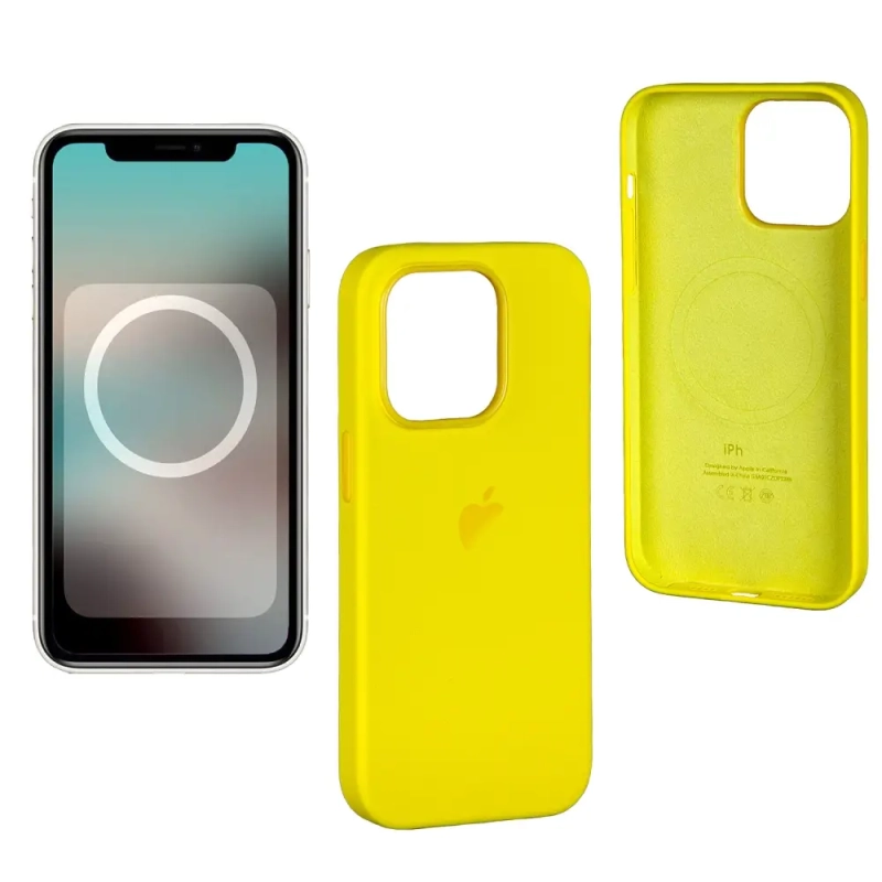 Чехол iPh 14 Pro Max Silicon Case 100% ORG Yellow
