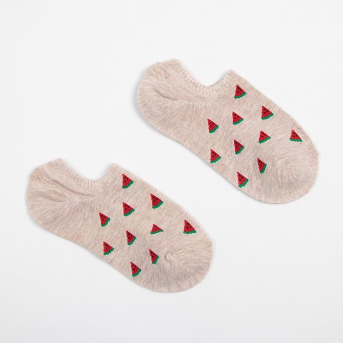 Носки женские MINAKU &laquo;Арбуз&raquo;, размер 36-39 (23-25 см)