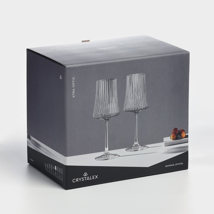 Набор стеклянных бокалов для вина &laquo;Экстра&raquo;, 360 мл, 6 шт