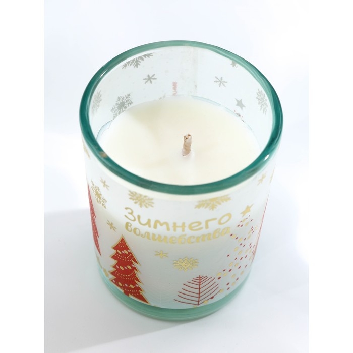 Набор свечей &laquo;Зимнее волшебство&raquo;, ароматы ваниль и ягоды 5х6х5 см