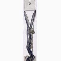 Бусы 2 нити &laquo;Трансформер&raquo; (несколько способов носки), цвет сине-серебряный, 118 см