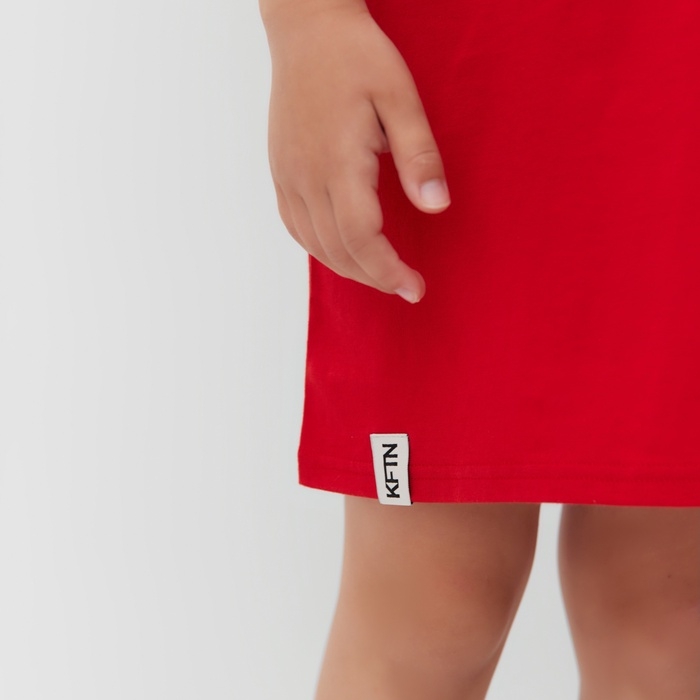 Сорочка домашняя детская удлиненная KAFTAN "Мишка в шарфе" размер 36 (134-140 см)