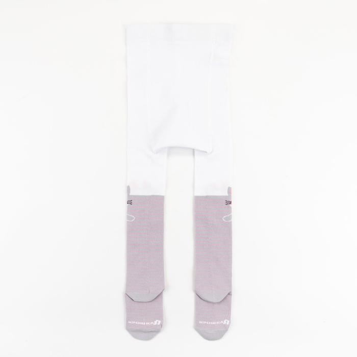 Колготки Крошка Я "Котик", белый, рост 74-80 см