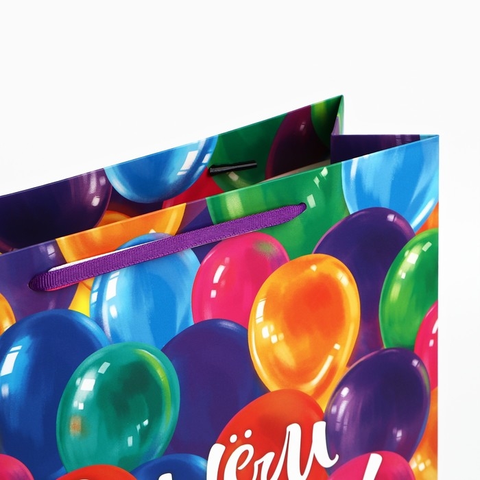 Пакет ламинированный &laquo;Шарики&raquo;, M 26 х 30 х 9 см