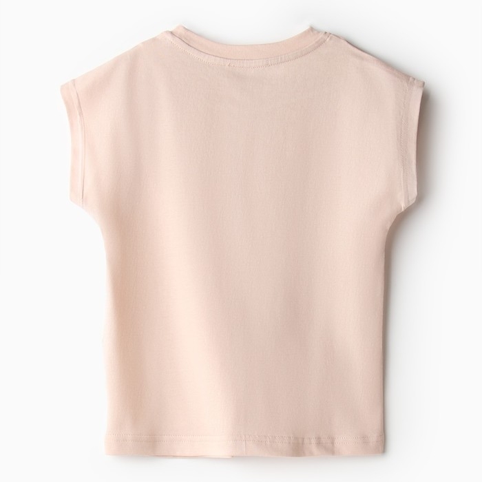 Пижама для девочки (футболка и шорты) MINAKU, цвет бежевый, рост 134 см Пижама для девочки (футболка и шорты) MINAKU, цвет бежевый, рост 134 см